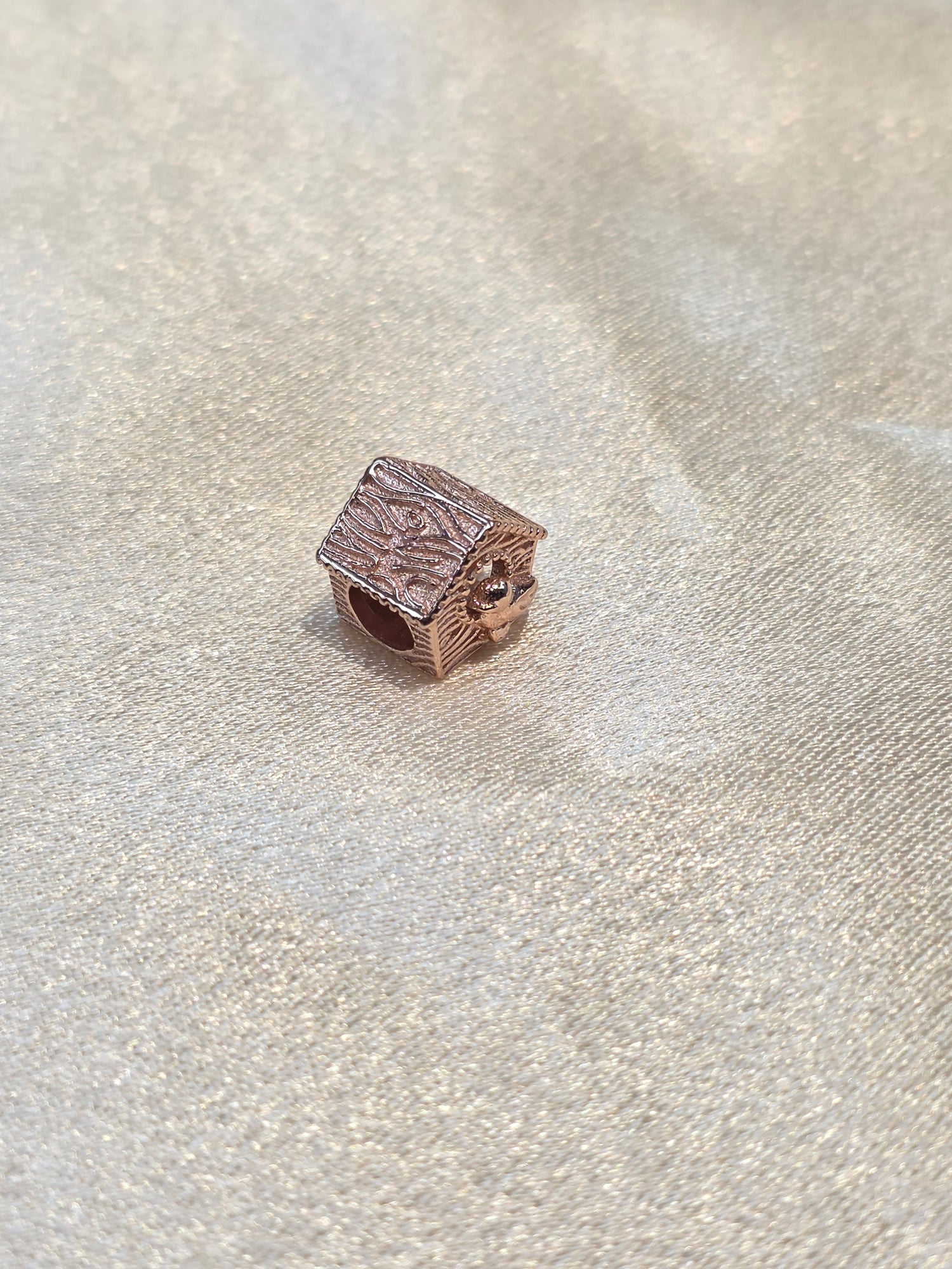 PANDORA BIRD HOUSE ROSE GOLD CHARM PC419