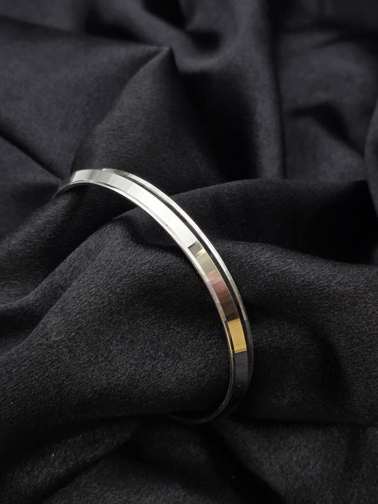 MENS SILVER KADDA SIZE 2.6 MK081