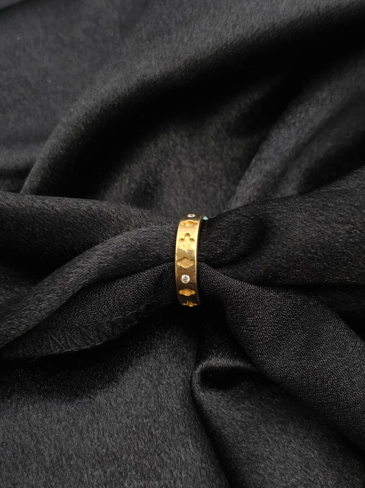 GOLD PLATED BAND SIZE 7 GR467