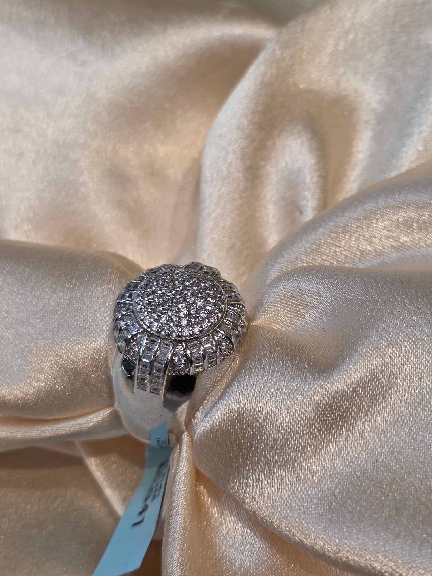 BOYS SILVER RING SIZE 10 BR041