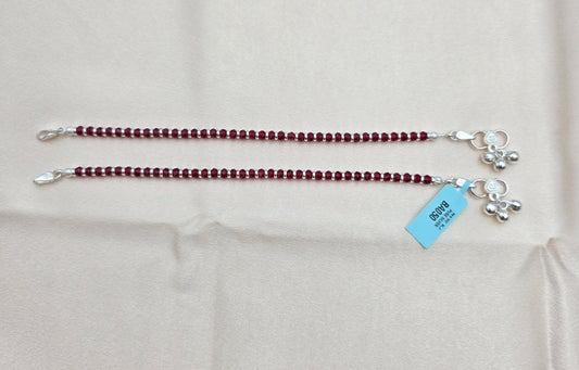 BABY SILVER ANKLETS 8.0 SIZE BA050