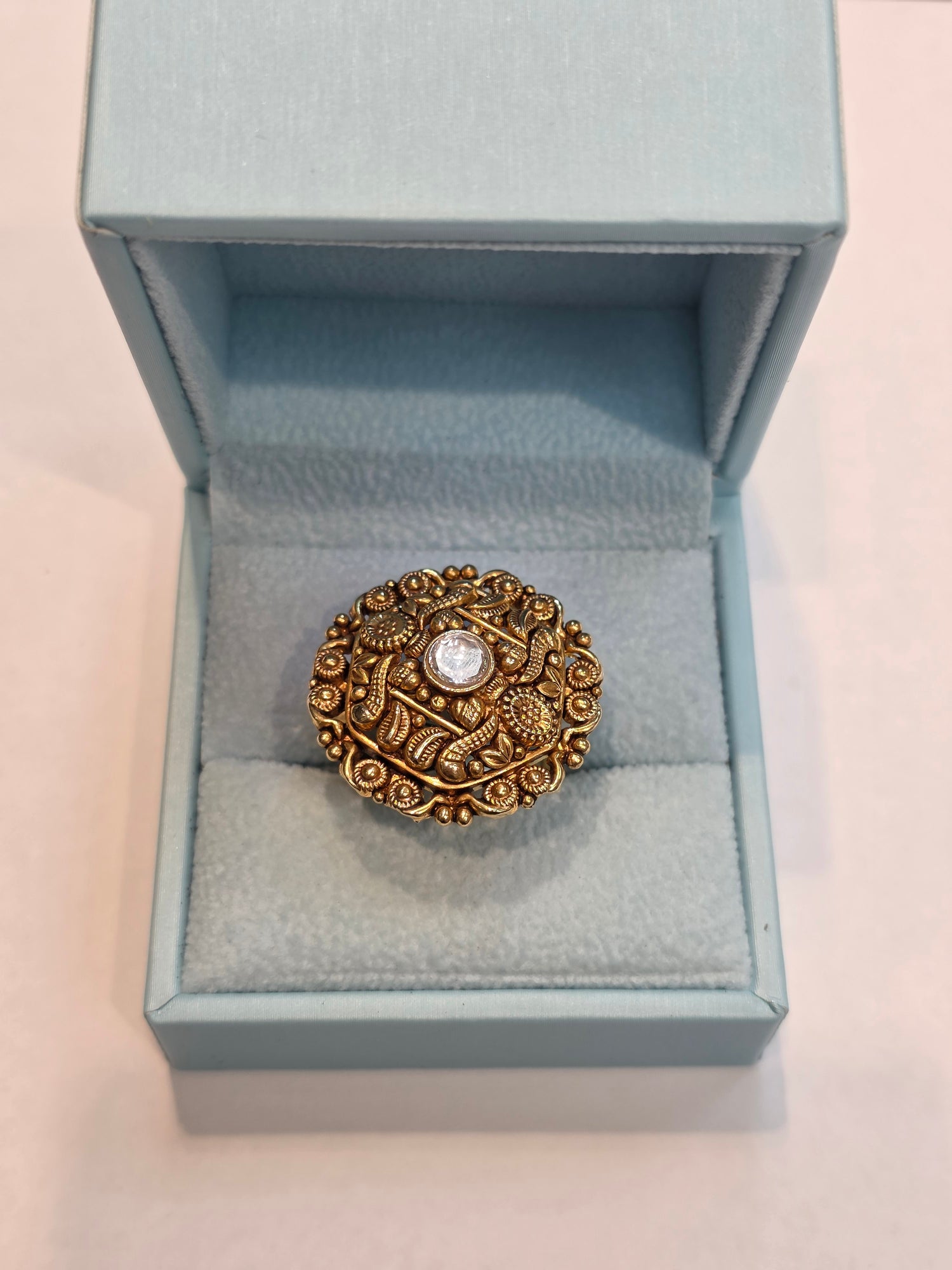 GOLD PLATED RING ADJUSTABLE