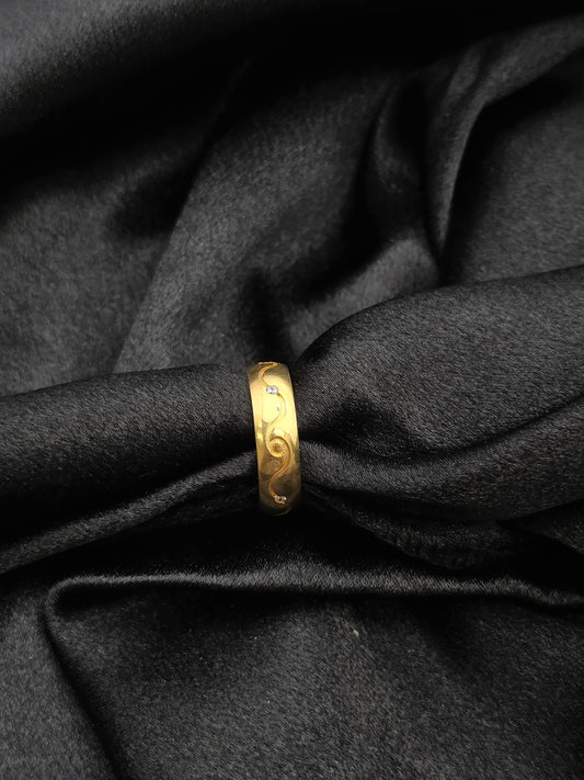 GOLDPLATED BAND SIZE 9 GR493
