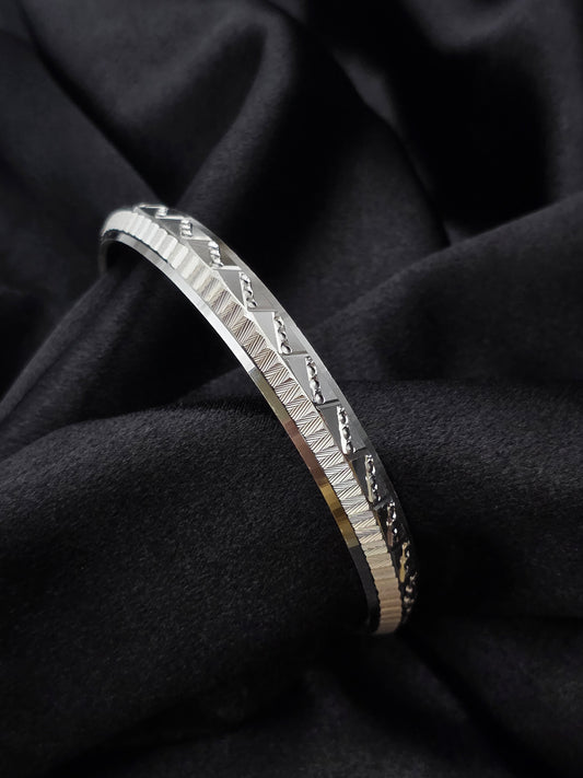 MENS SILVER KADDA SIZE 3 MK092
