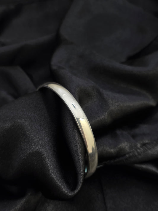 PURE SILVER PLAIN KADDE 2.4 INCH PK004