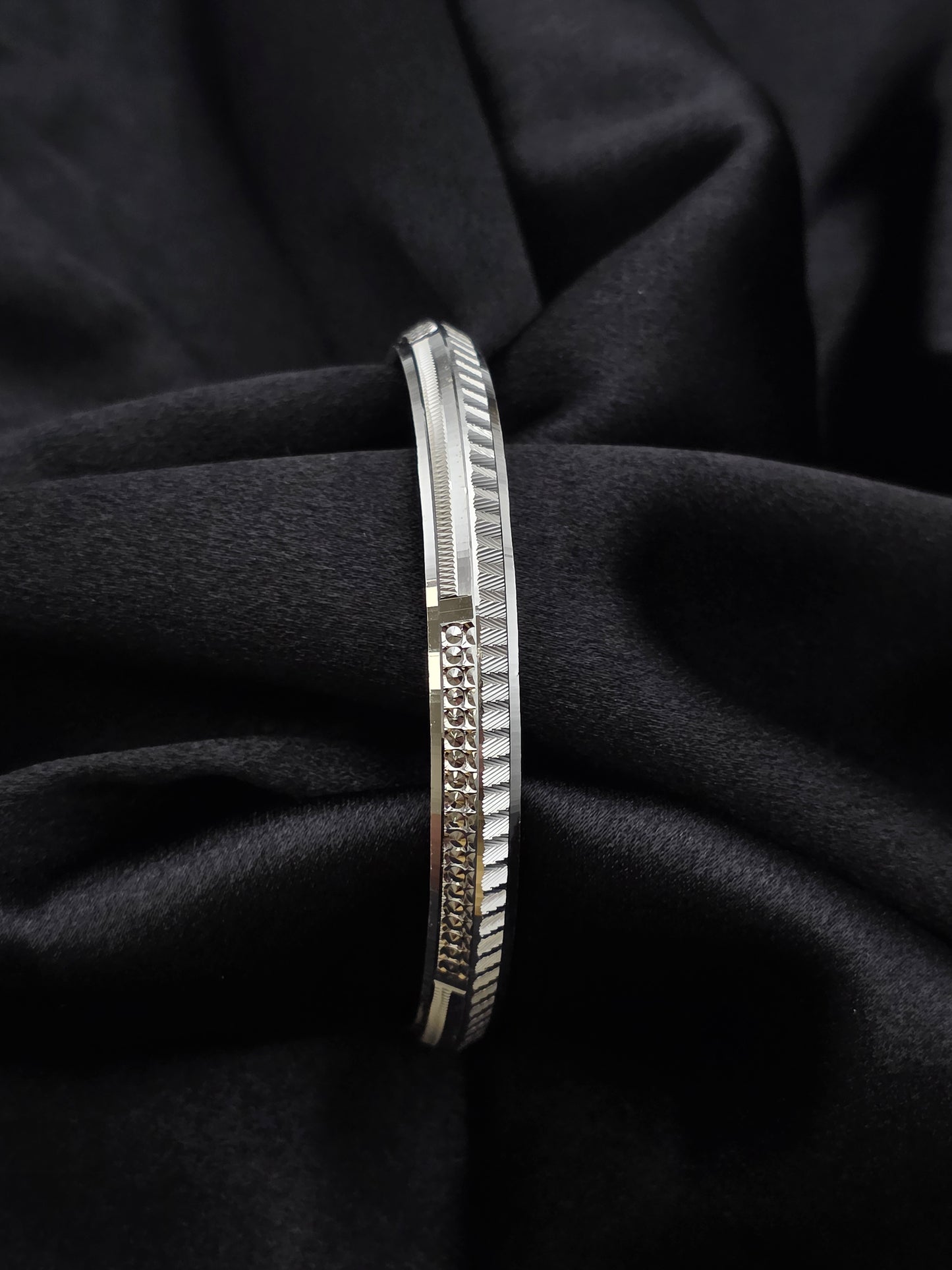 MENS SILVER KADDA SIZE 2.6 MK072