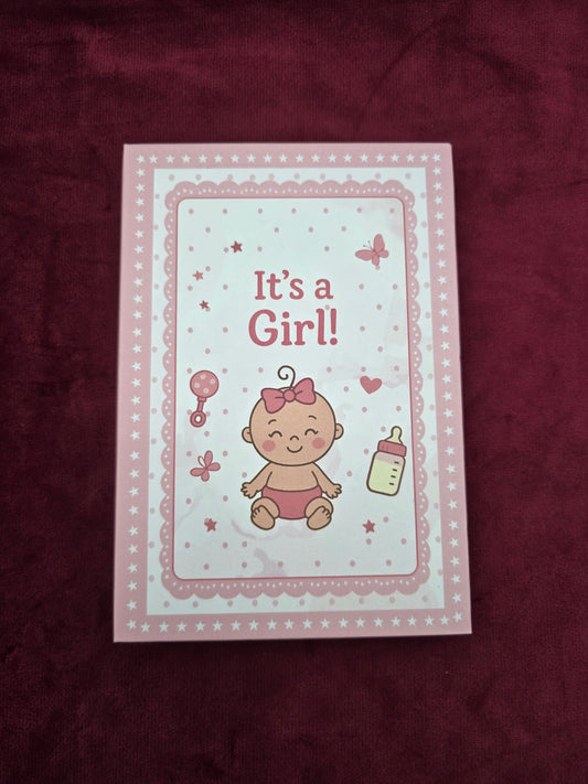 IT’S A GIRL BABY SHOWER PURE SILVER COIN