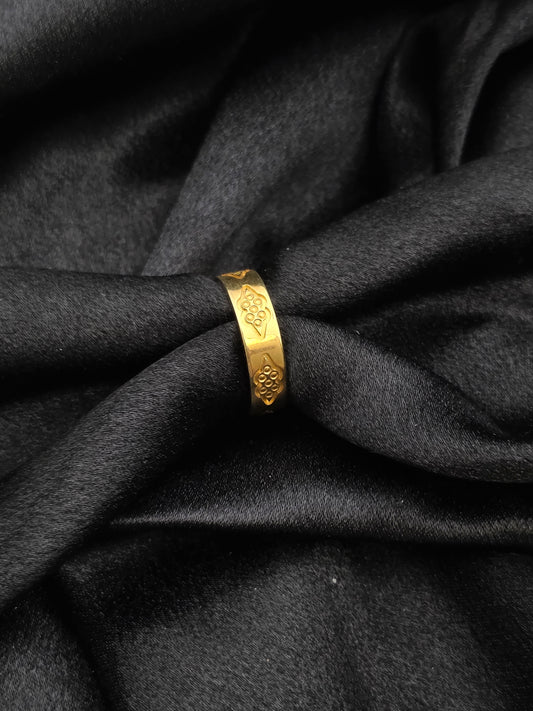 GOLDPLATED BAND SIZE 9 GR489