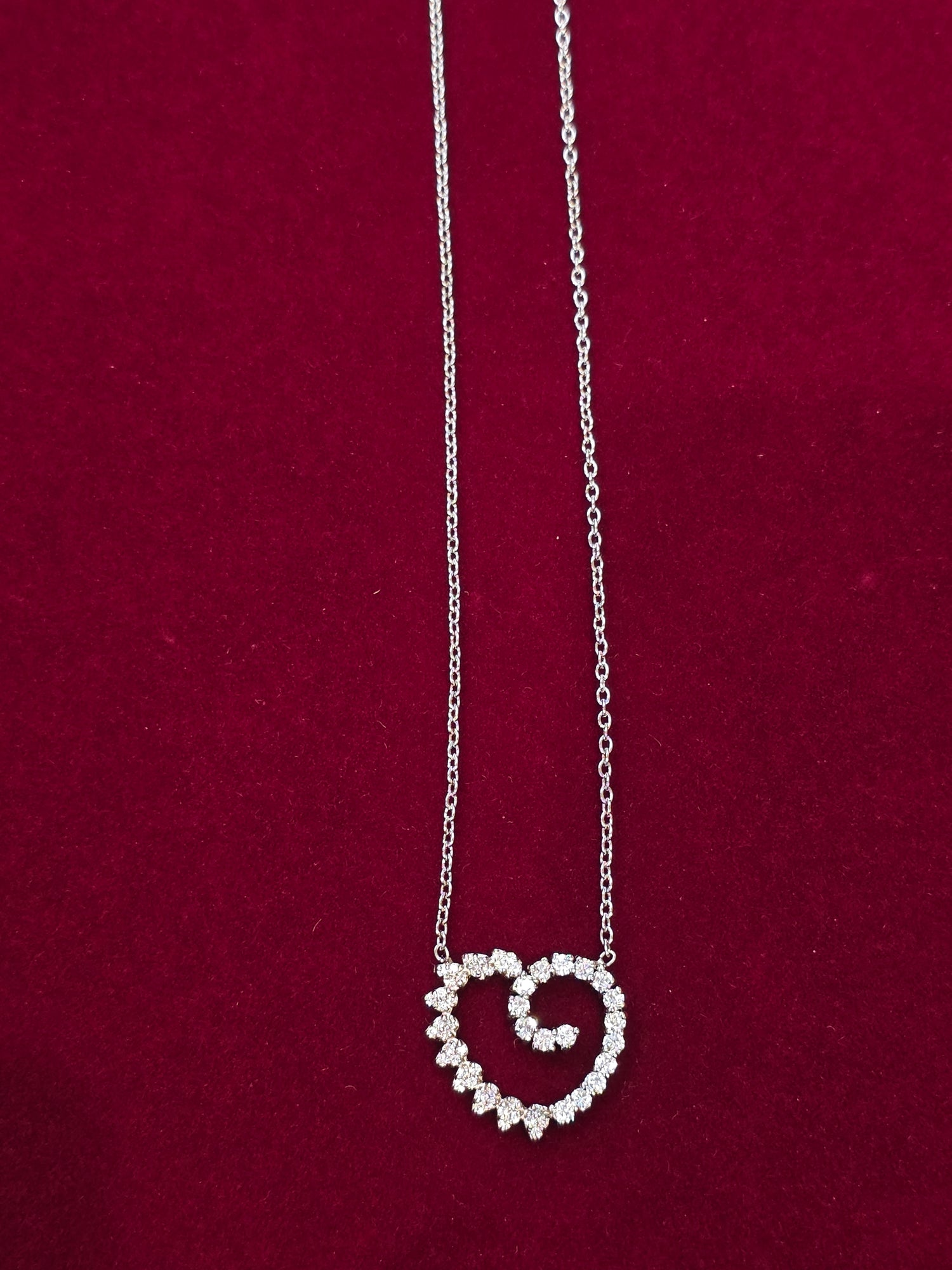 SILVER MOISSANITE PENDANT CHAIN MM025