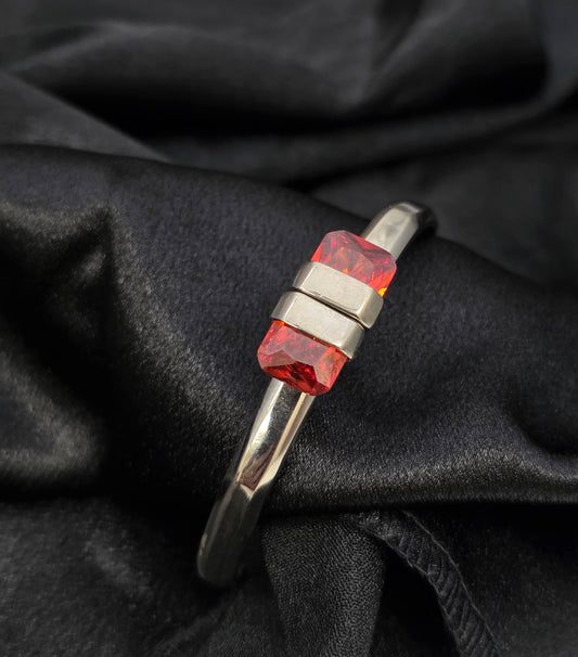 SILVER BANGLE BRACELET 2.2 INCH GB036