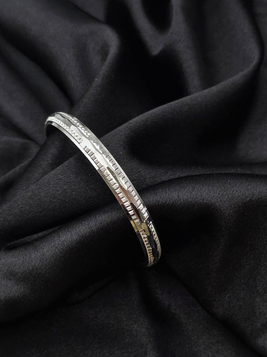 MENS SILVER KADDA SIZE 3 MK080