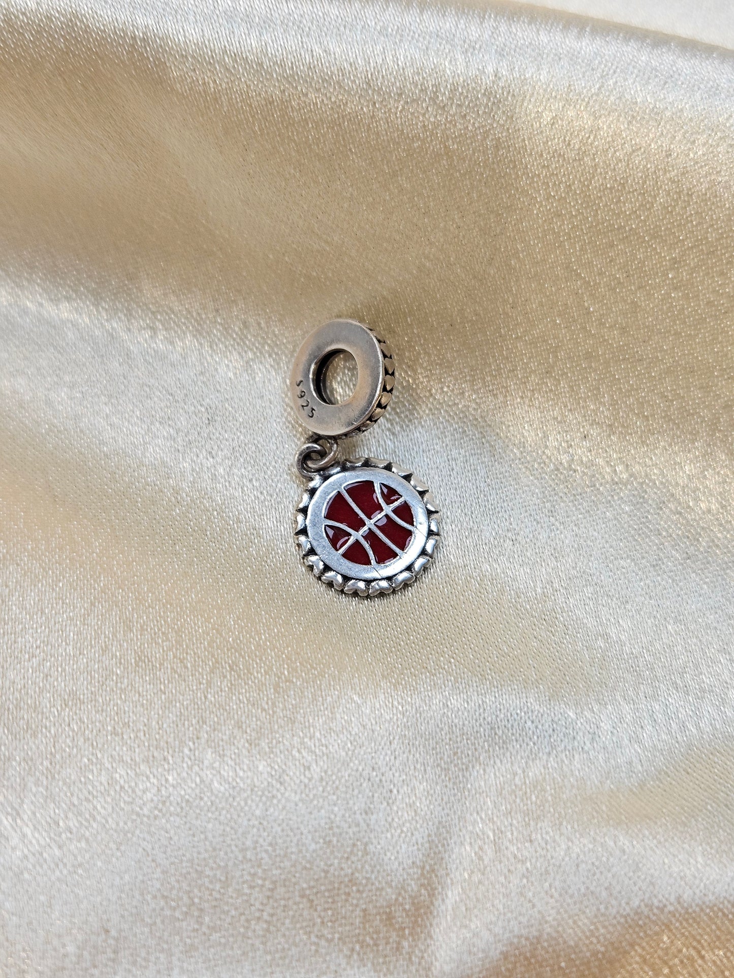 BASKETBALL MIXED ENAMEL PANDORA CHARM PC307
