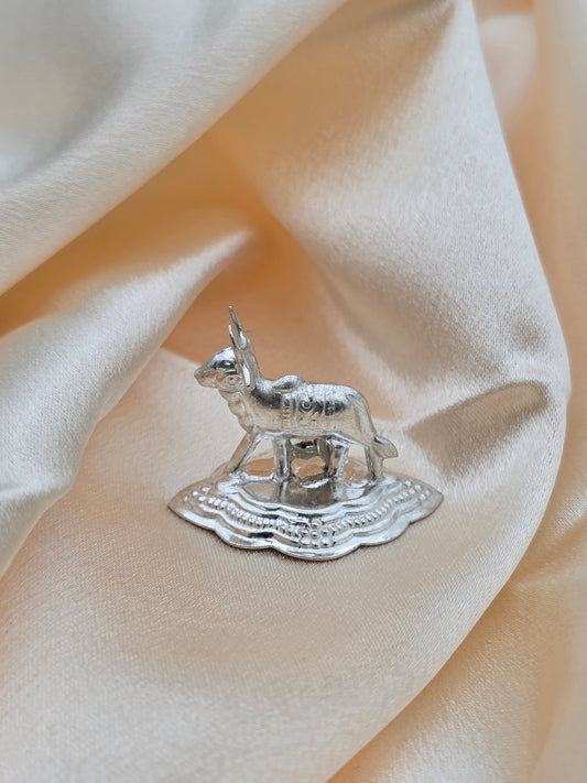 PURE SILVER COW AND CALF PI113
