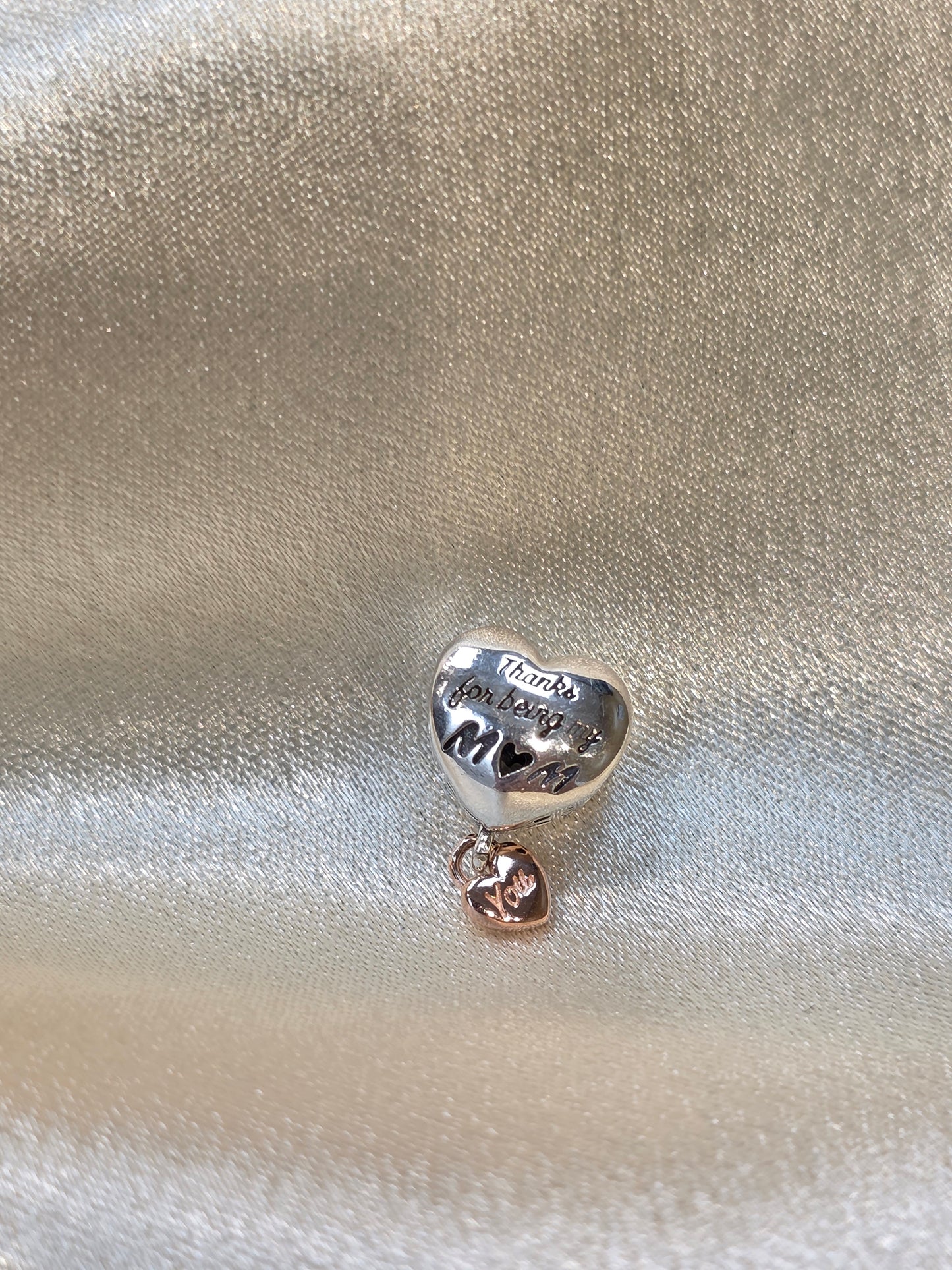 THANKS FOR BEING MY MOM PANDORA CHARM PC045