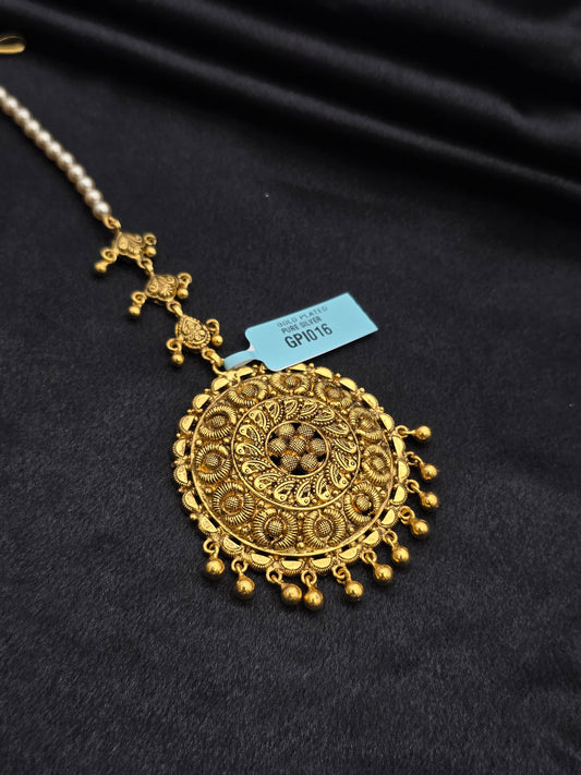 GOLD PLATED SILVER TIKKA GPI016
