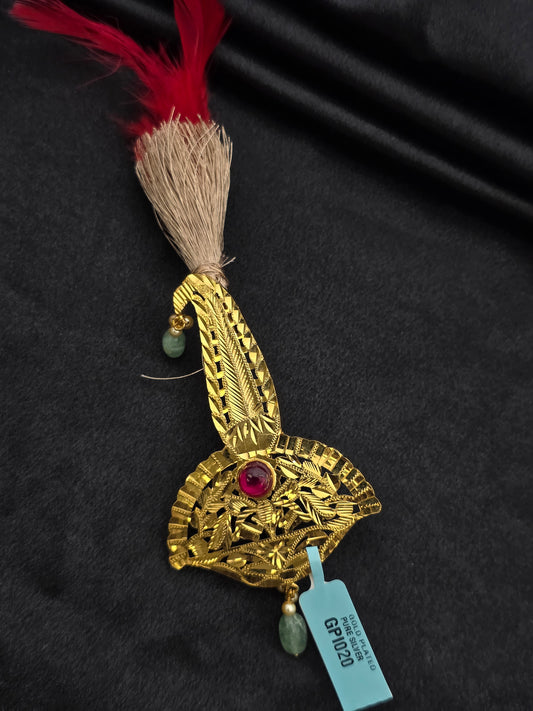 GOLD PLATED SILVER KALGI GPI020