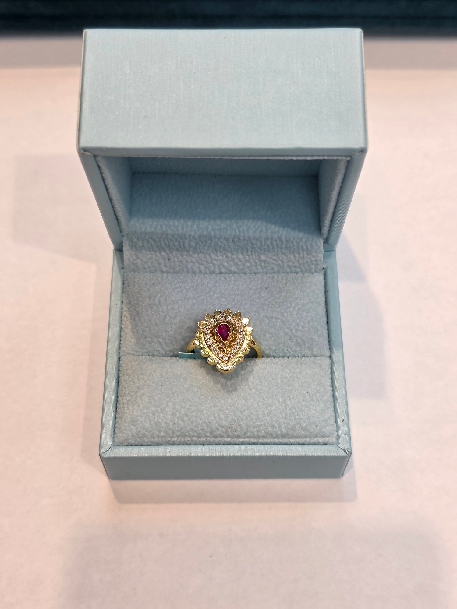 GOLD PLATED RING SIZE 7