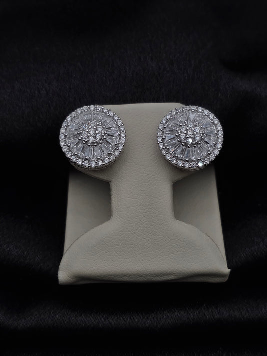 SILVER EAR STUDS GE595