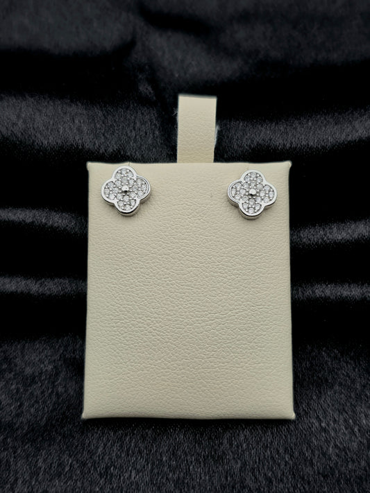 SILVER EAR STUDS GE366