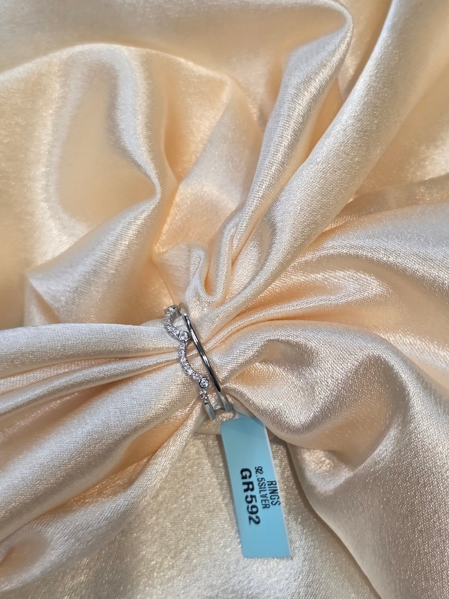 SILVER RING SIZE 10 GR592