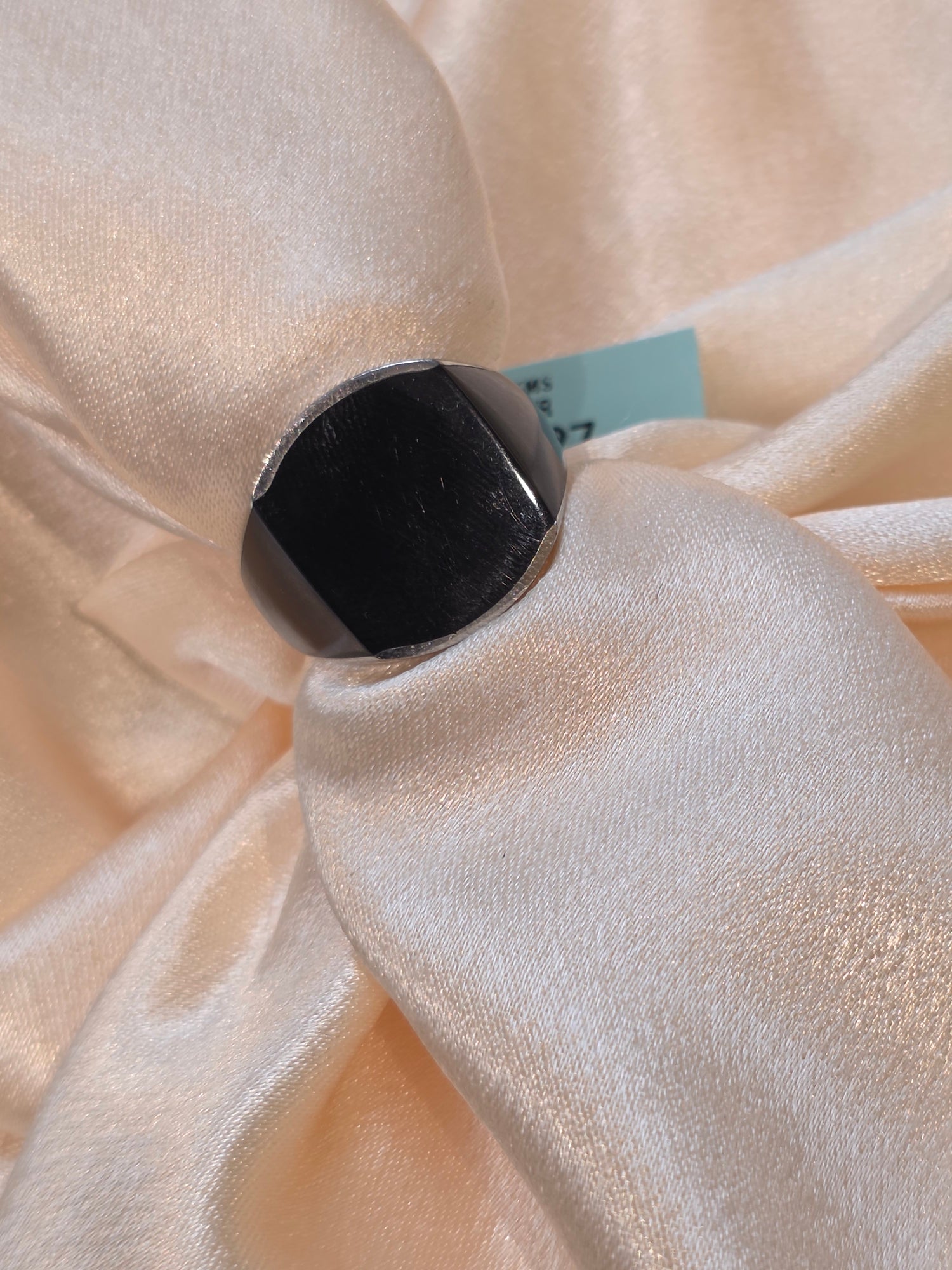 BOYS SILVER RING SIZE 10 BR027