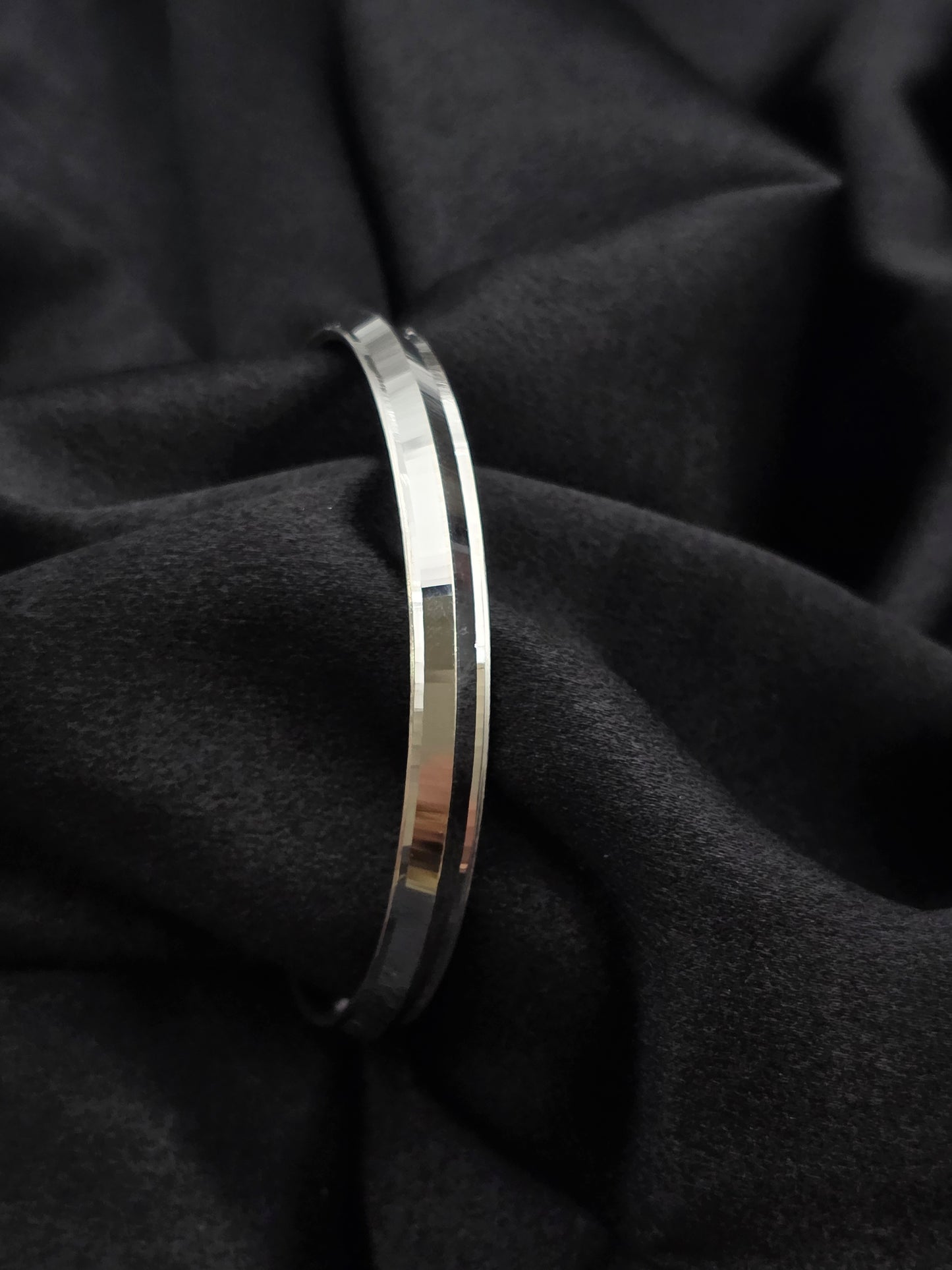 MENS SILVER KADDA SIZE 2.6 MK081