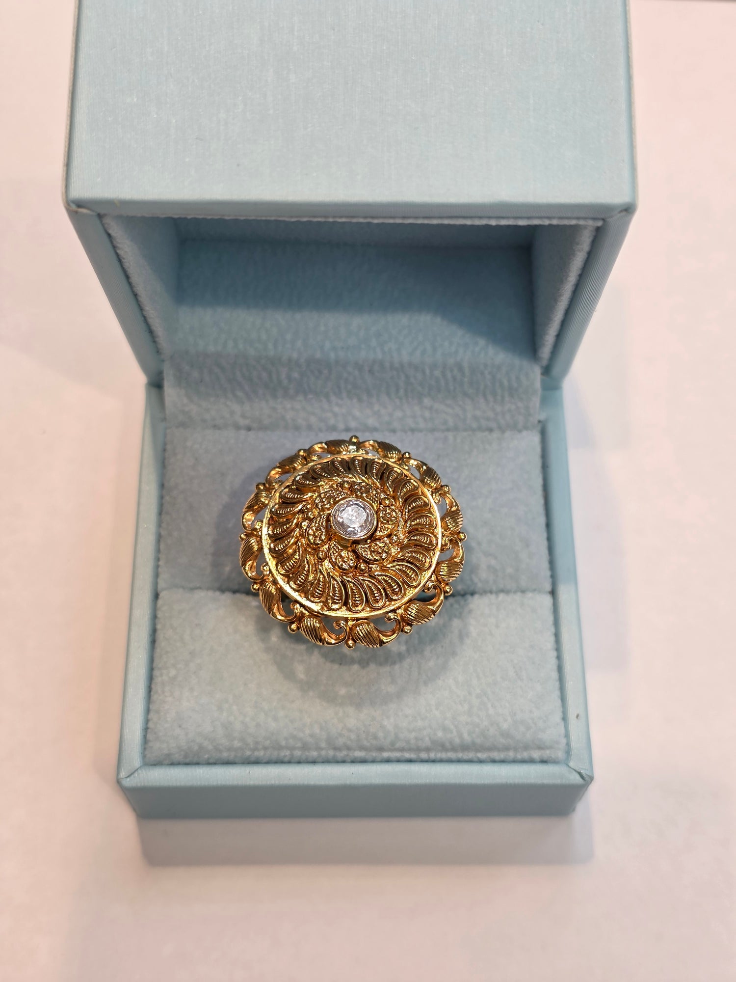 GOLD PLATED RING ADJUSTABLE