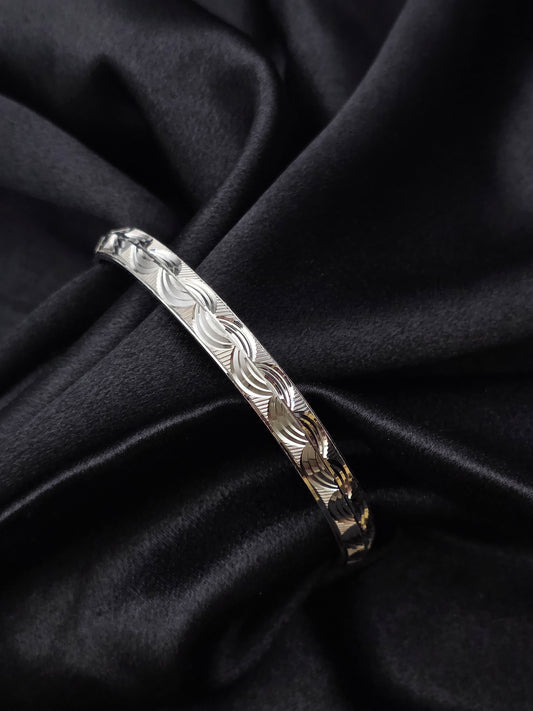 MENS SILVER KADDA SIZE 2.7 MK093
