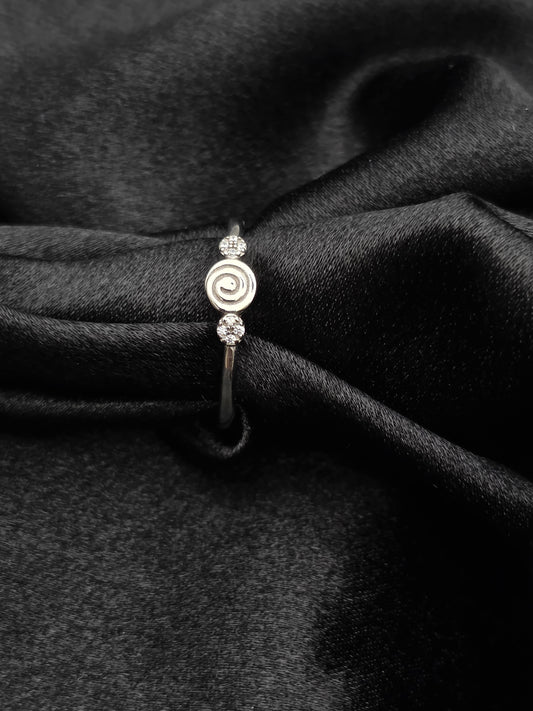 SILVER RING SIZE ADJ GR206