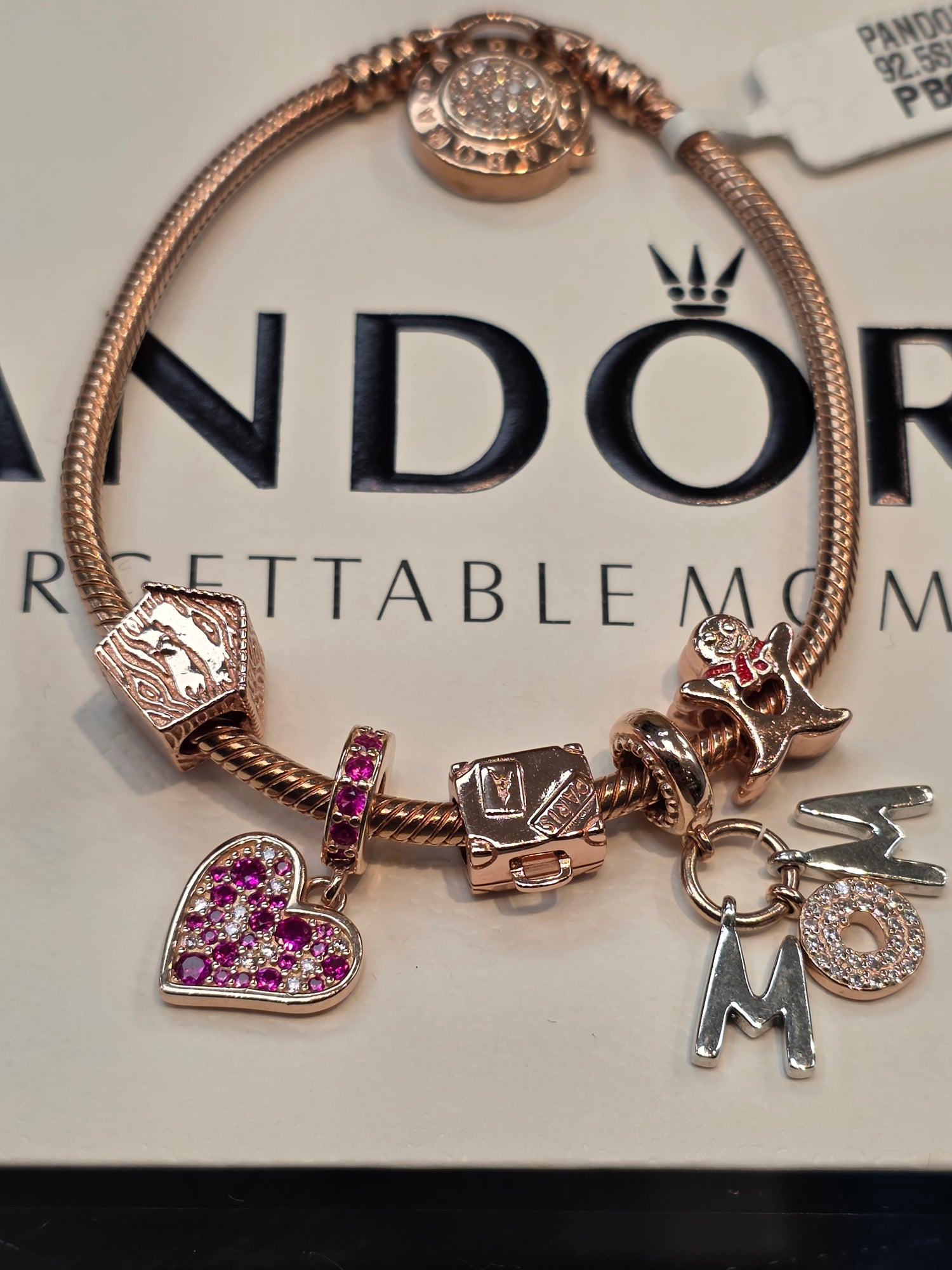 PANDORA BRACELET/5 CHARMS PB060