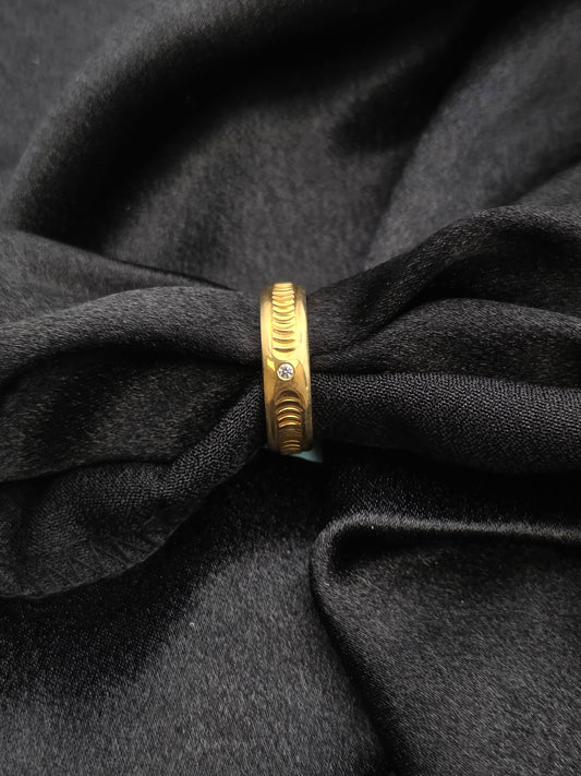 GOLDPLATED BAND SIZE 7 GR477