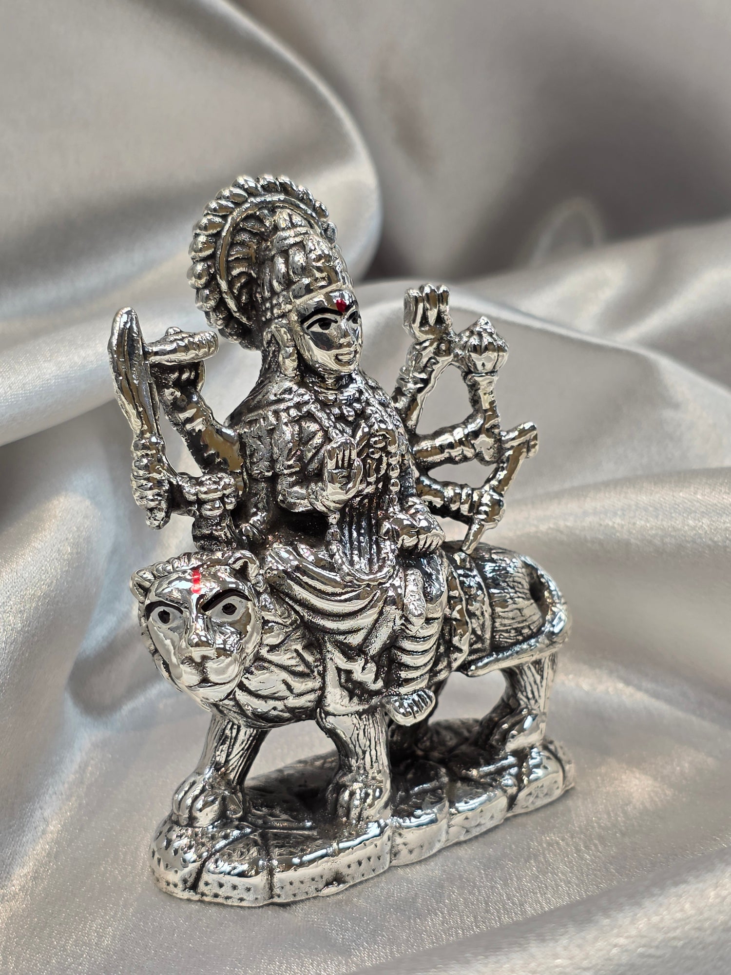 PURE SILVER MAA DURGA JI IDOL AC315