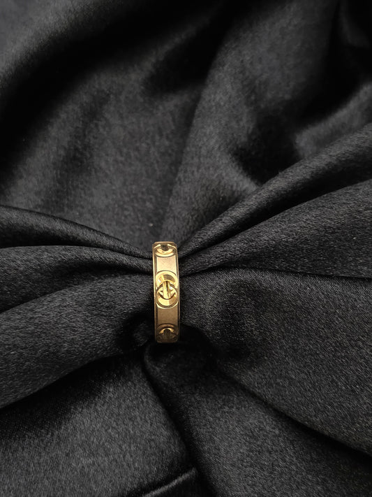 GOLDPLATED BAND SIZE 7 GR474
