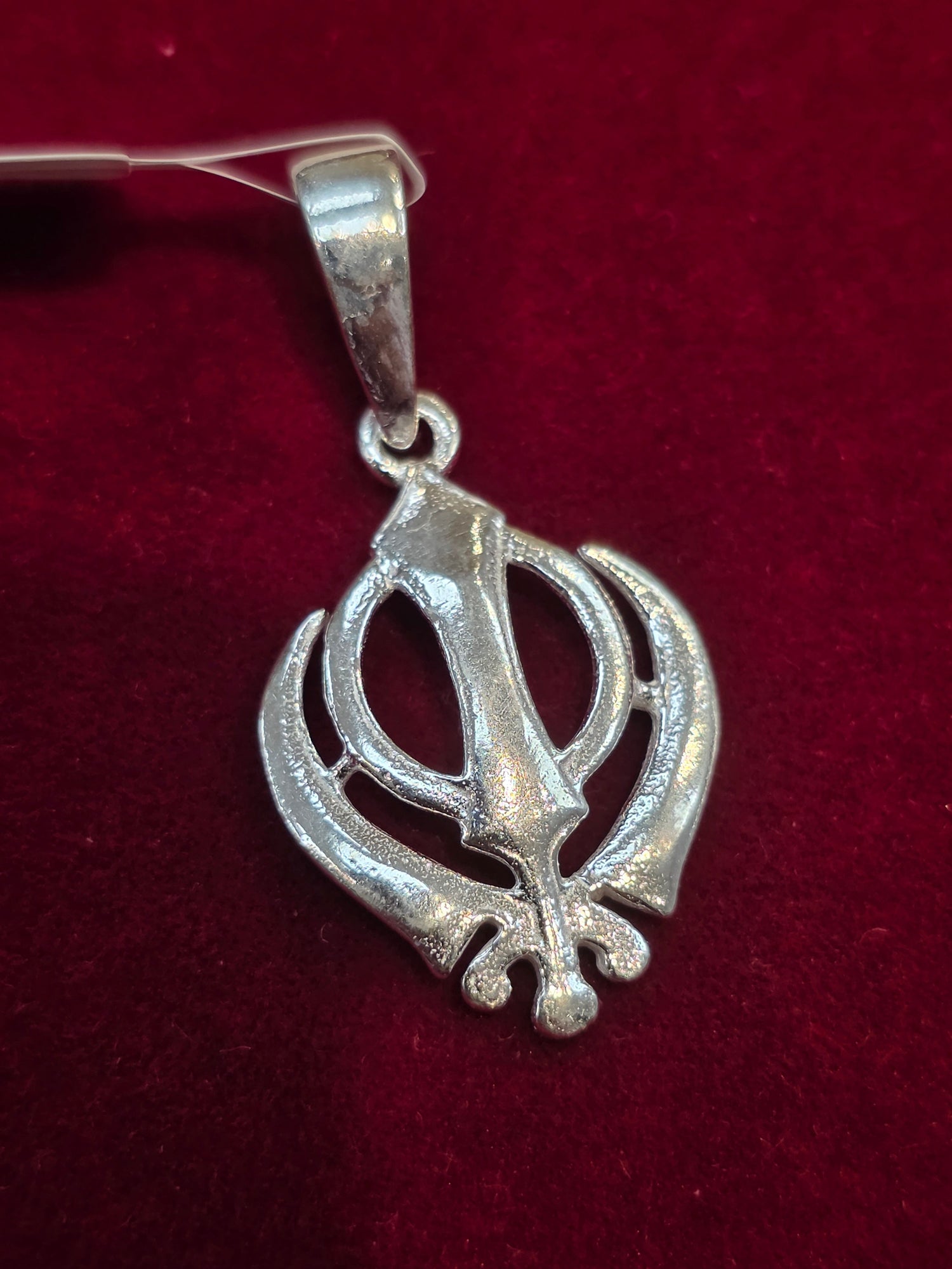 SILVER KHANDA PENDANT SP198