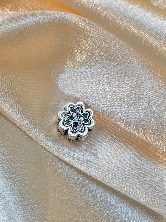 SPLITTABLE FOUR LEAF CLOVER PANDORA CHARM PC191