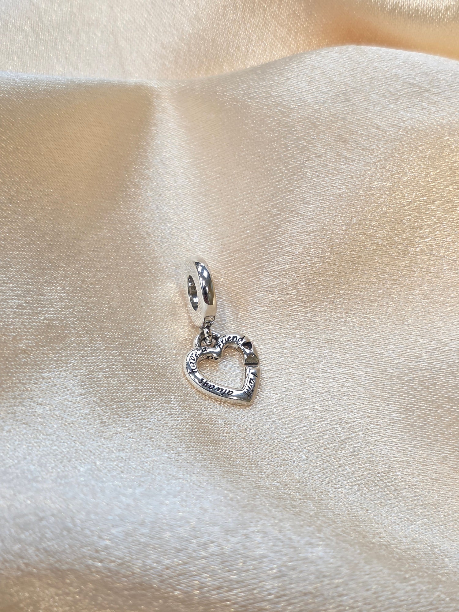 PANDORA I WILL ALWAYS HAVE A FRIEND CHARM PC259