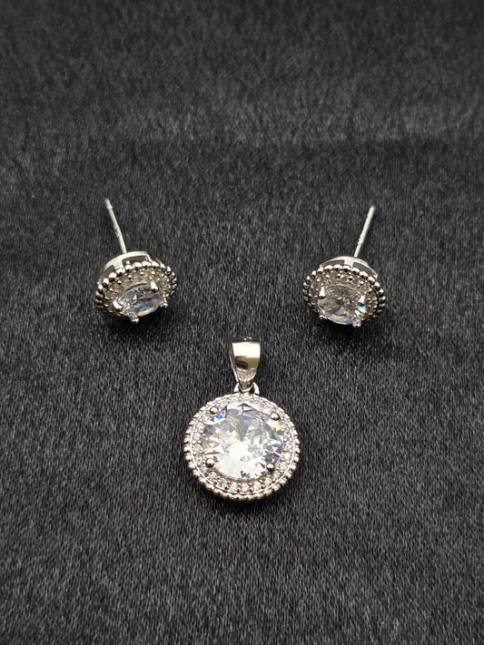 SILVER PENDANT SET PS065