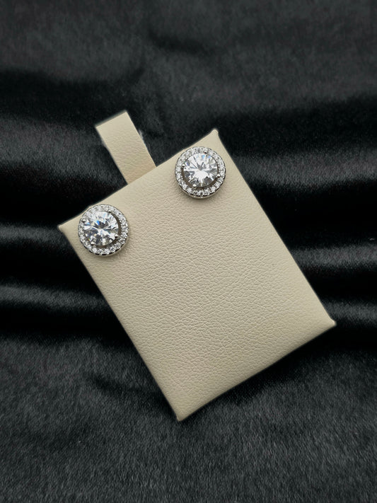 SILVER EAR STUDS GE426