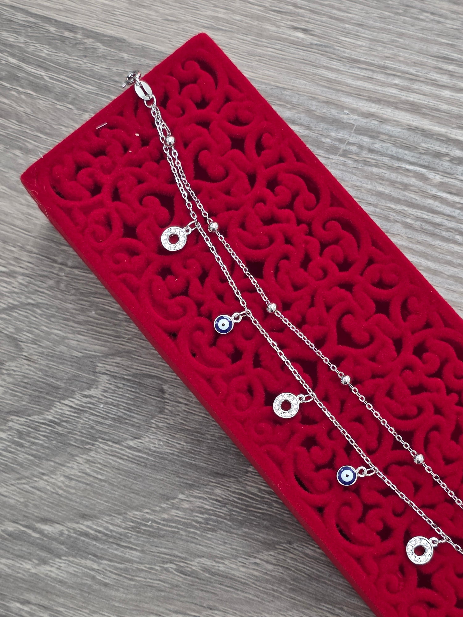 SILVER SINGLE ANKLET SA098