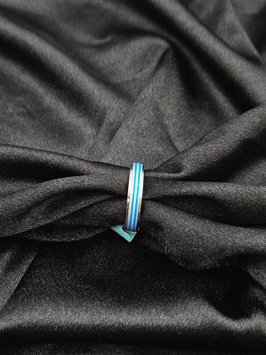 BOYS SILVER BAND SIZE 11 BR087