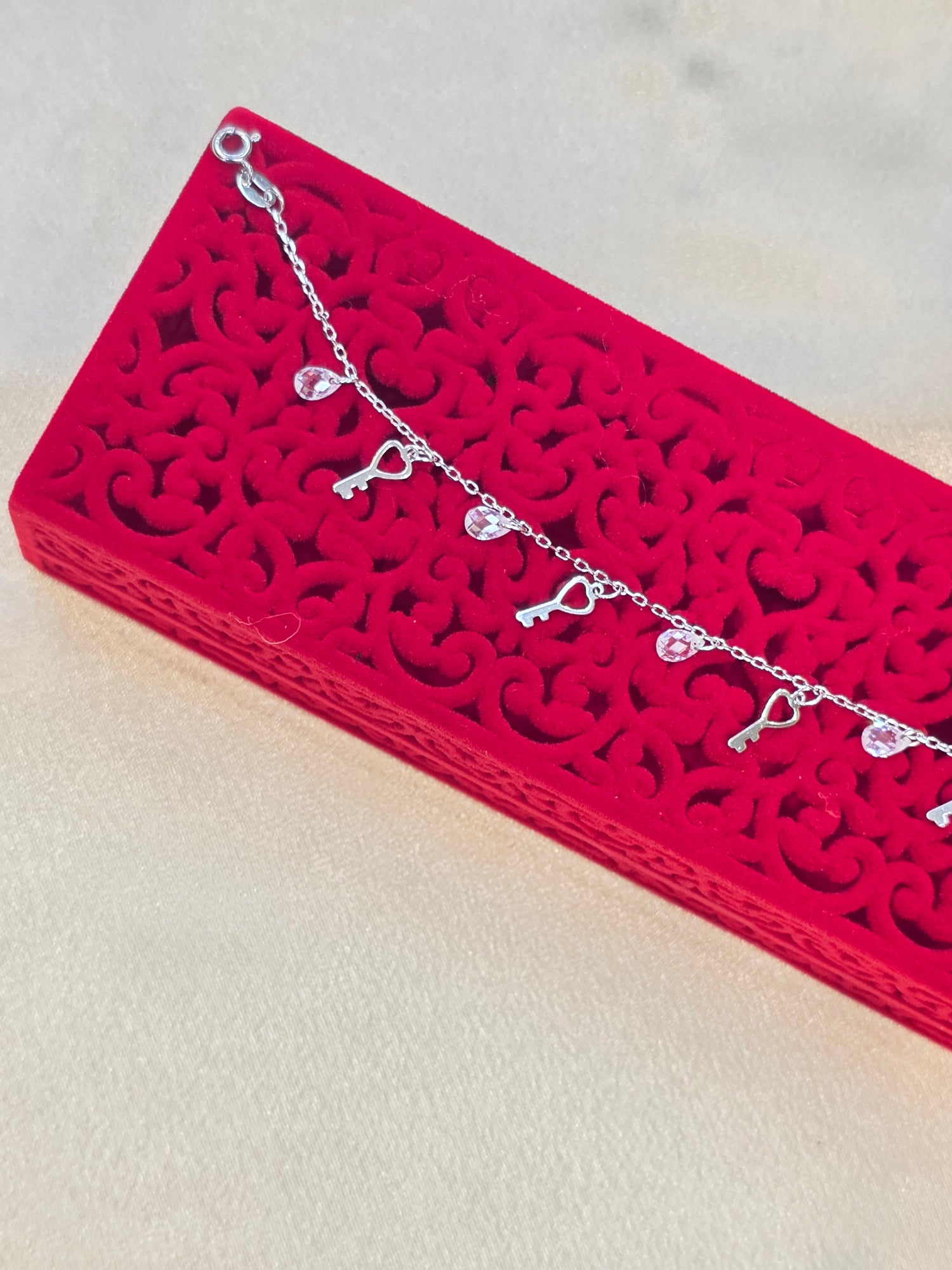 SILVER SINGLE ANKLET SA011