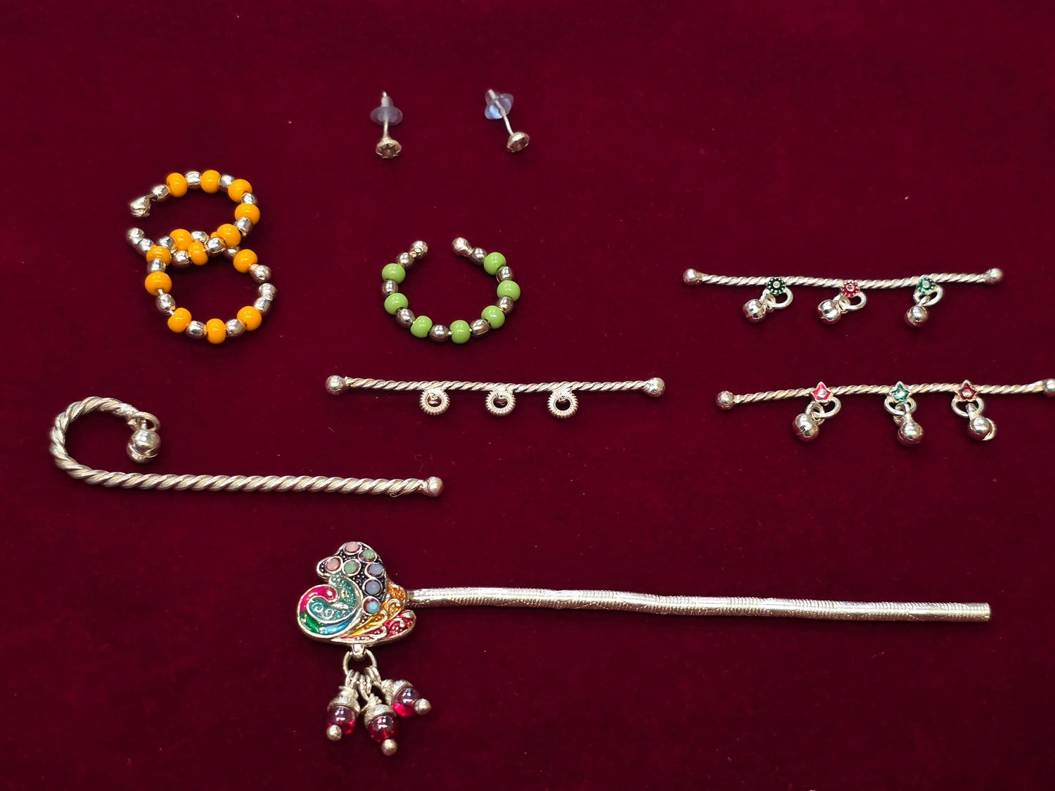 PURE SILVER LADDU GOPAL’S SHRINGAR SET AC259