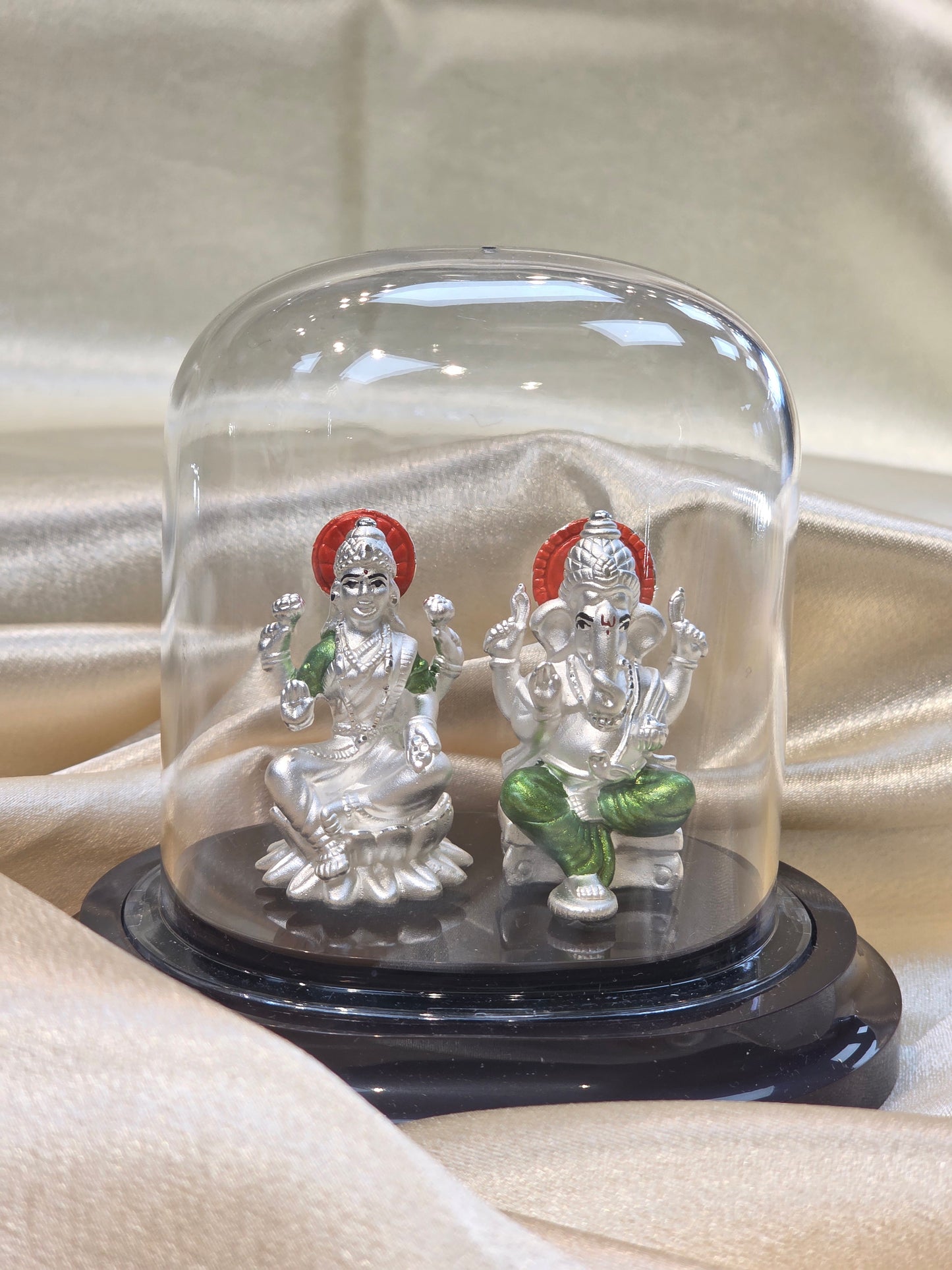 GANESH-LAXMI PURE SILVER IDOL SE008