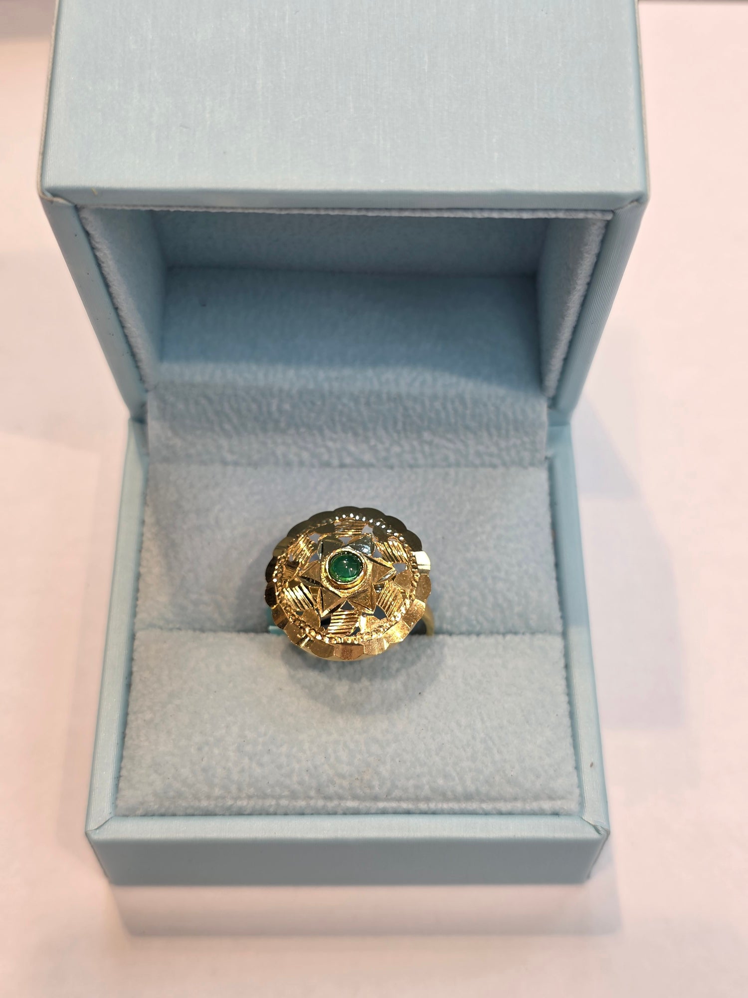 GOLD PLATED RING  SIZE 6