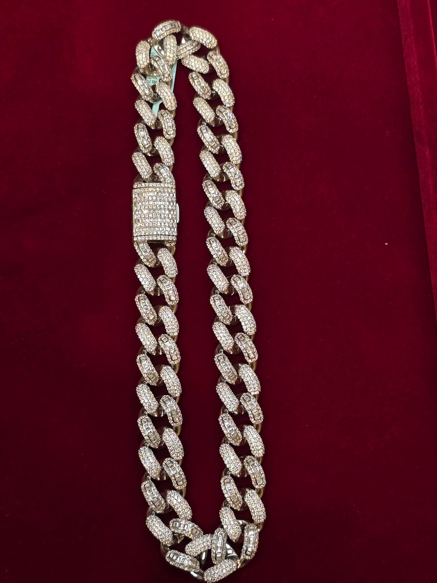SILVER ICED CHAIN IC001