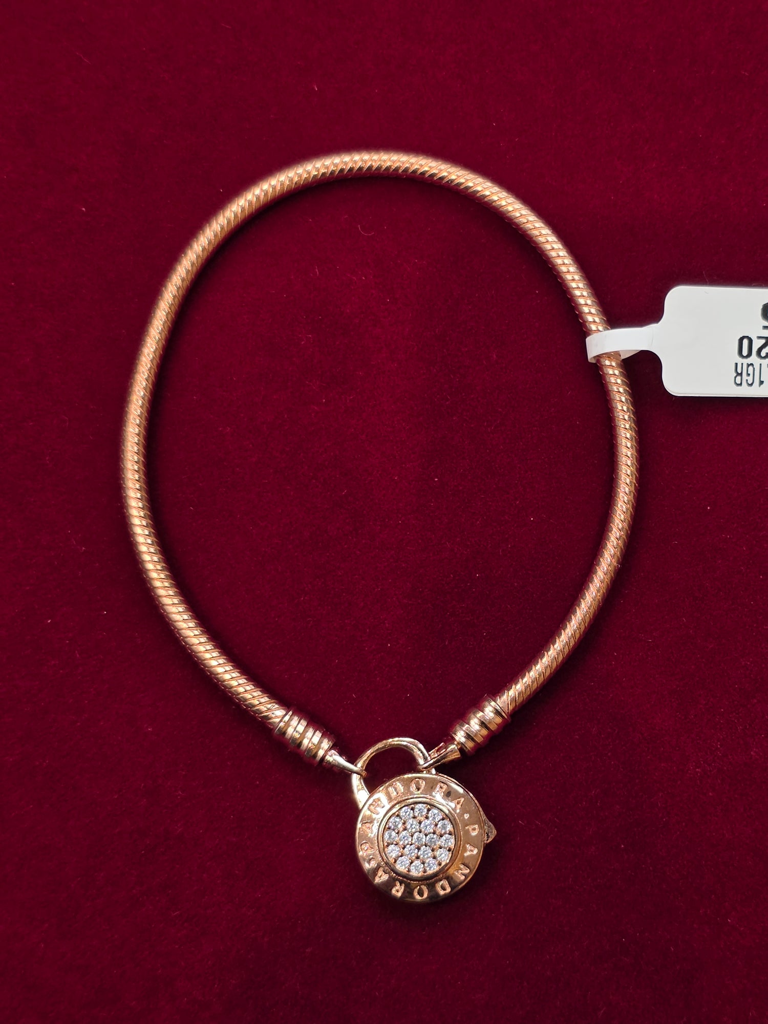 SILVER PANDORA BRACELET SIZE 20 PB060