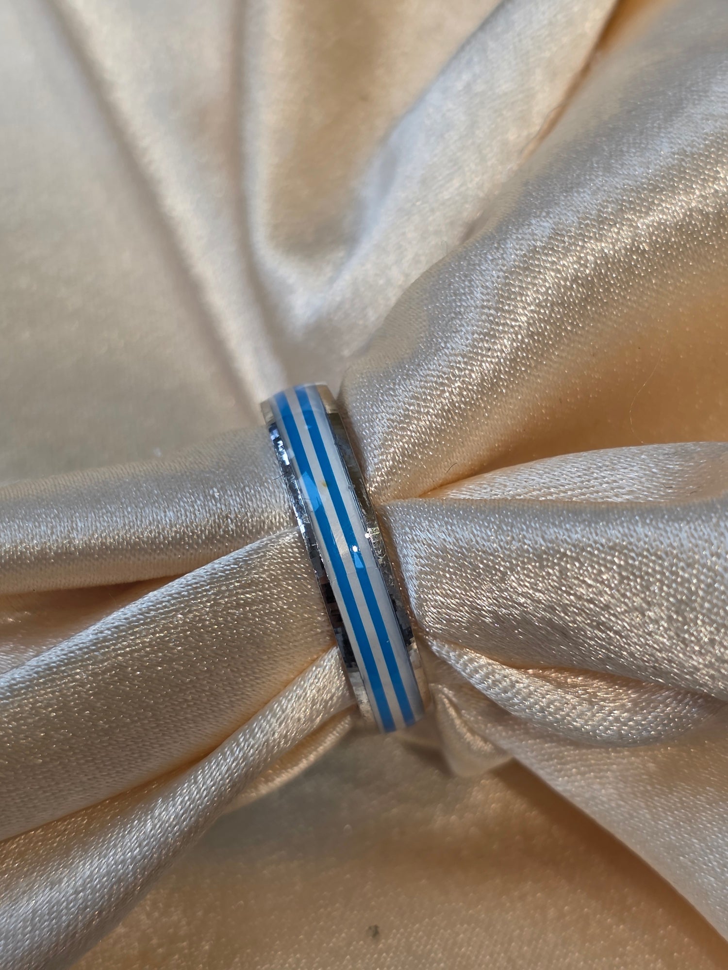 BOYS SILVER RING SIZE 11 BR042