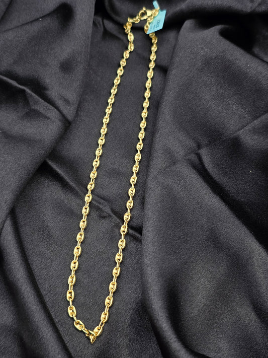 BOYS GOLD PLATED SILVER CHAIN 20 INCH BC027