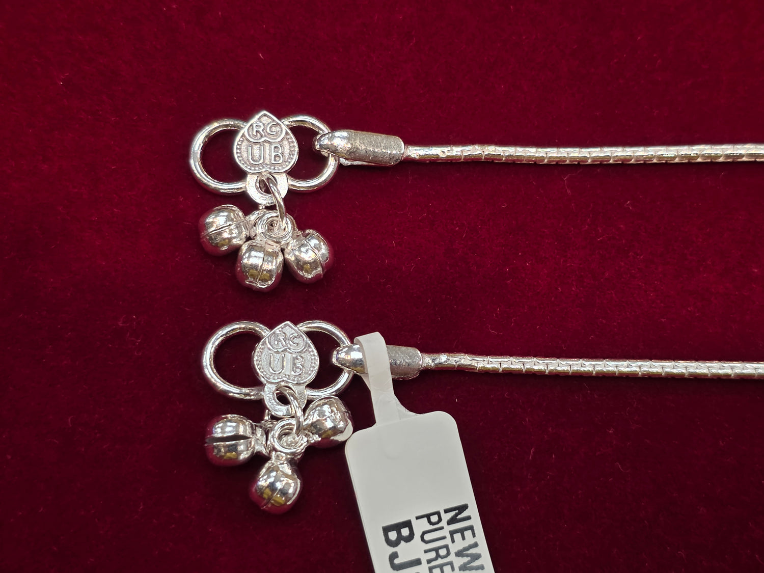 BABY SILVER ANKLETS SIZE 5 IN BJ105