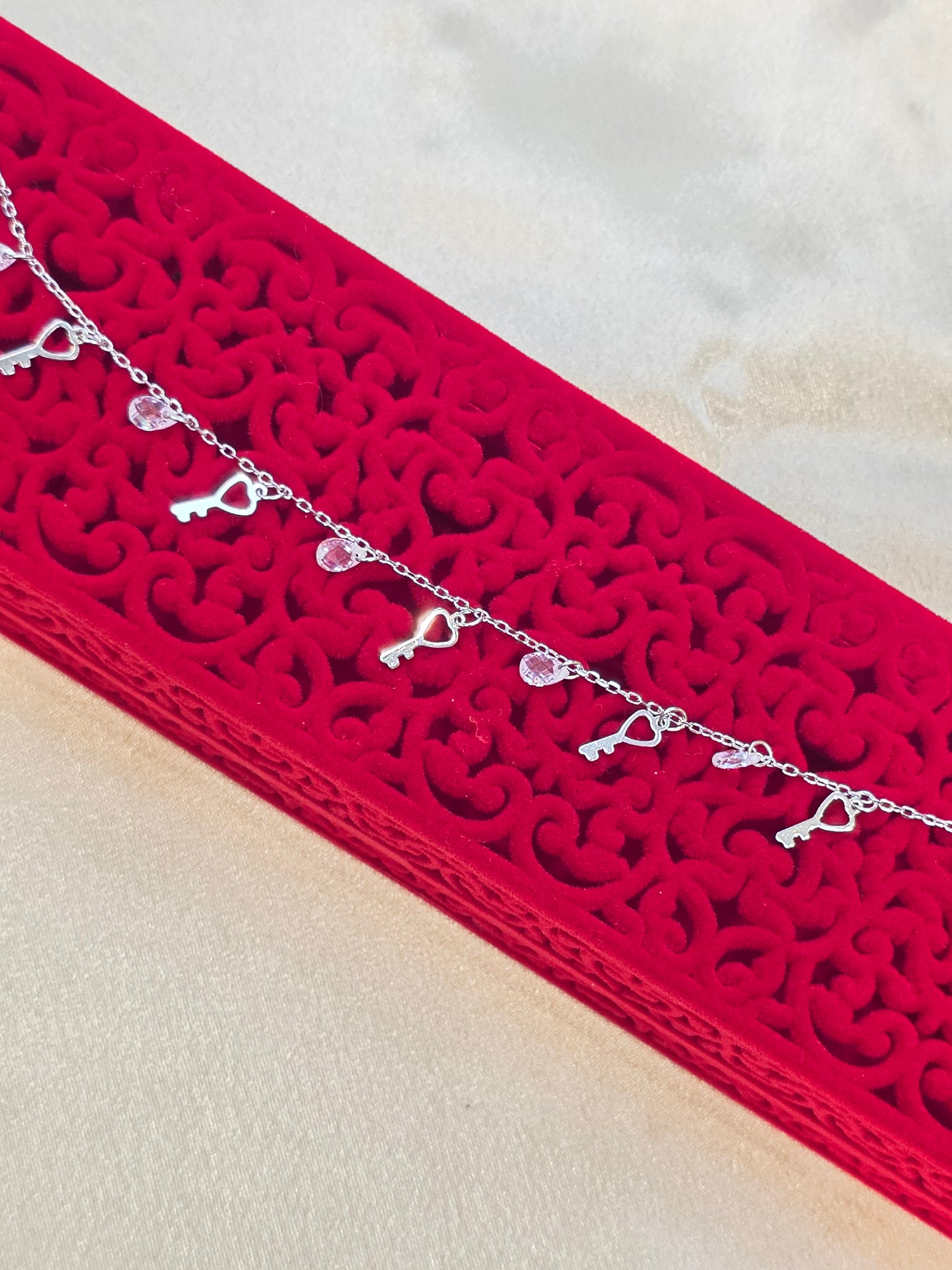 SILVER SINGLE ANKLET SA011